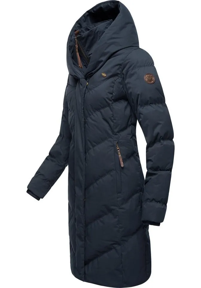 ragwear ragwear Steppmantel Natalka stylischer, gesteppter Winterparka mit gefütterter Kapuze, Blau, – Produktbild 3 von 4