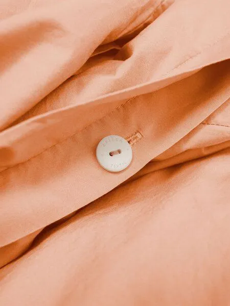 erlich textil erlich textil Finn Bettdeckenbezug aus Bio-Baumwolle, made in Europe, Papaya, – Produktbild 5 von 7