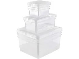 Keeeper Keeeper 8er-Set Aufbewahrungsbox "Bea" 3 x 1,7 l, 2 x 5,5 l, 3 x 18 l, transparent – Produktbild 1 von 1