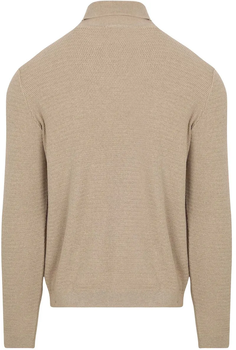 Suitable Suitable Rollkragenpullover Structure Melange Sand - Größe XXL, Beige, – Produktbild 1 von 5