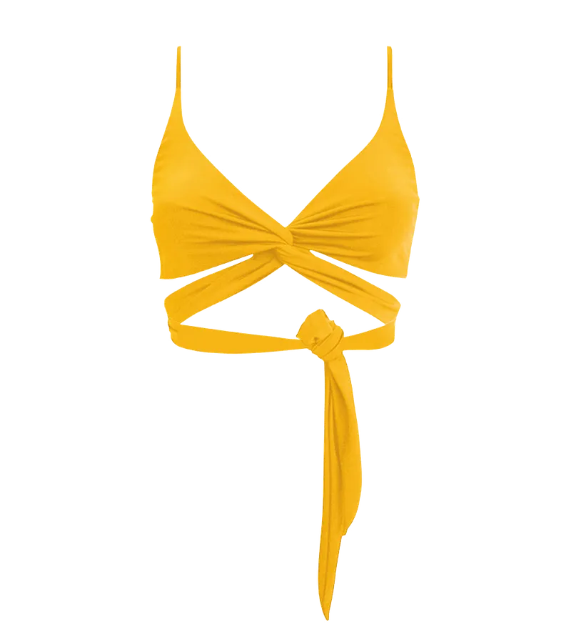 Anekdot Anekdot Damen vegan Lin Bikini Top, Gelb, – Produktbild 1 von 2