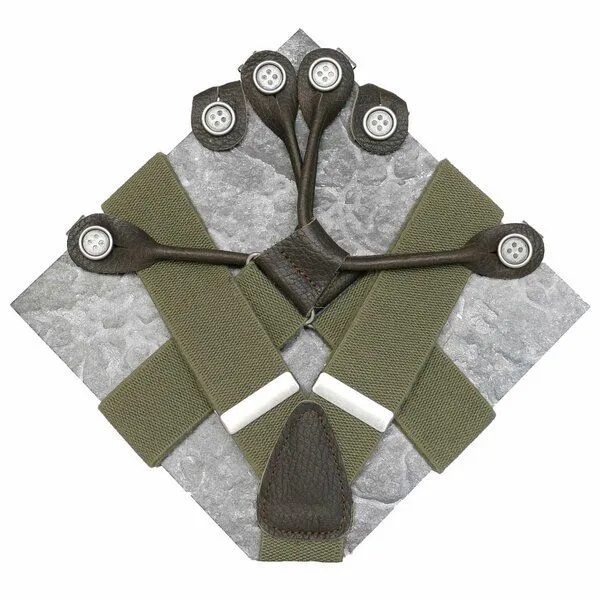 klYmp klYmp Hosenträger 'classic' uni, Grün, – Produktbild 1 von 2