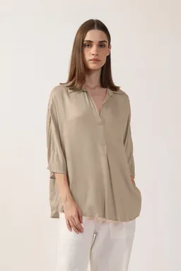 Neu Nomads Neu Nomads Damen vegan Bluse Jasmine Stone – Produktbild 1 von 1