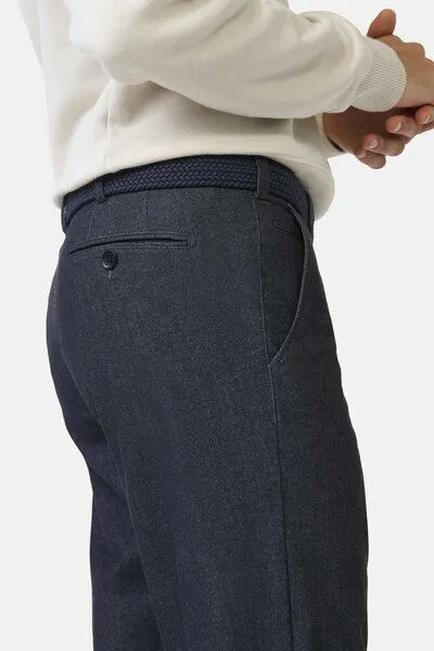 Meyer MEYER ACTIVE - JERSEY LOOK Chino, Blau (blau), – Produktbild 4 von 4