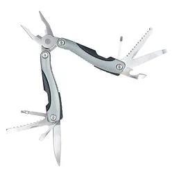 elasto elasto Multifunktions-Taschenmesser mit Etui - 8 in 1 Werkzeug aus Edelstahl, Grau, – Produktbild 5 von 5