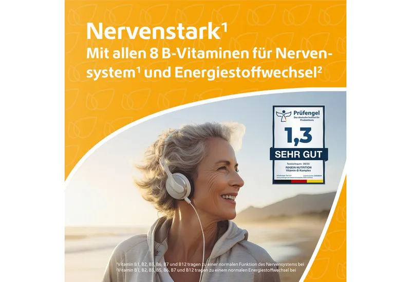 R(h)ein Nutrition R(h)ein Nutrition Vitamin B-Komplex Kapseln, 120 St., 38.6 g – Produktbild 2 von 5