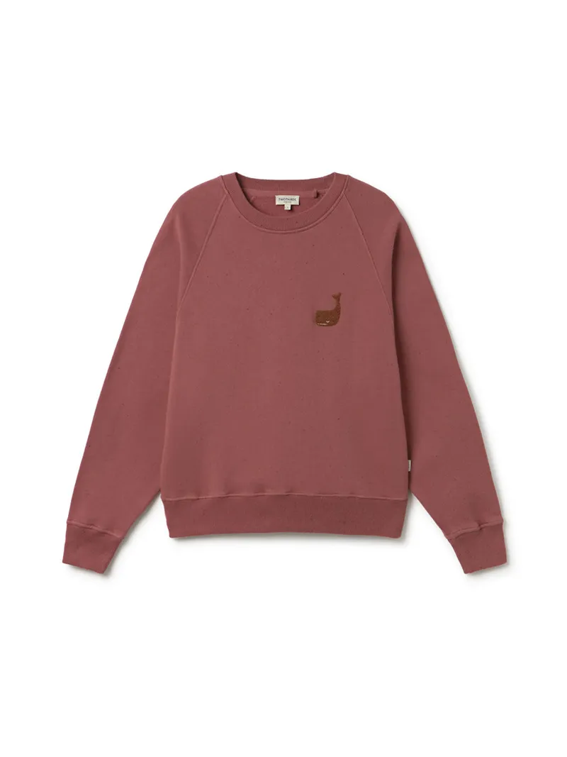 TWOTHIRDS TWOTHIRDS Damen vegan Sweatshirt Leskov Burnt Berry, Dunkelrot, – Produktbild 2 von 2