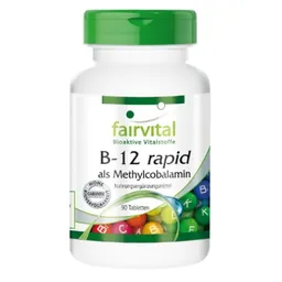 Fairvital Fairvital B-12 rapid als Methylcobalamin (90 Tabletten) – Produktbild 1 von 1