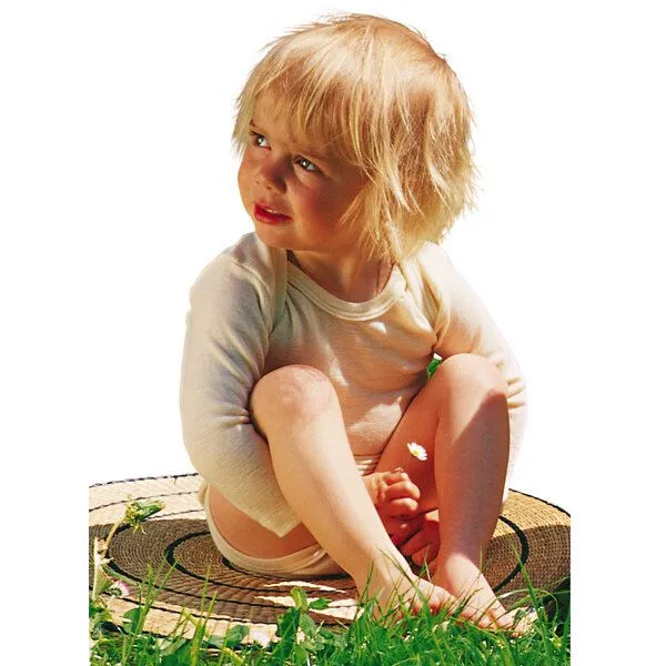 Engel natur Engel natur Engel Bio Wolle Seide Baby Body lang-Arm, 01 natur, – Produktbild 1 von 1