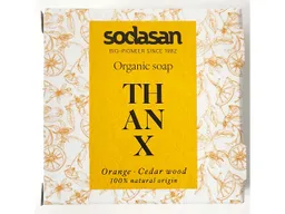 Sodasan sodasan Seife "THANX" organic soap, Orange/Cedar wood – Produktbild 1 von 1