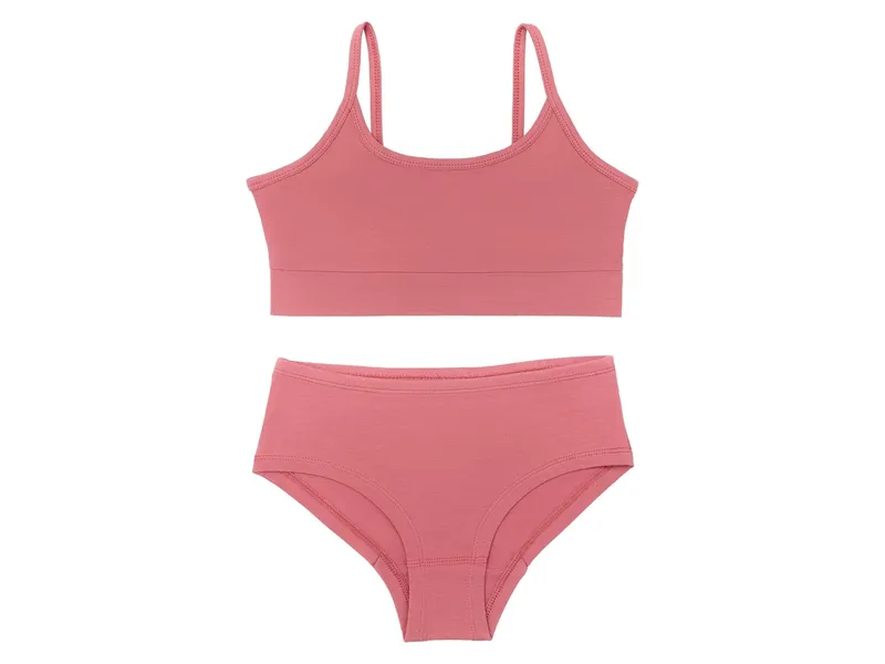 Leela Cotton Leela Cotton Mädchen Bustier + Hipster, Rosa, pink, – Produktbild 1 von 1