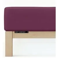 Schlafgut Schlafgut Spannbettlaken Soft Contact - 100% Biobaumwolle - wärmend, Purple deep, – Produktbild 1 von 1