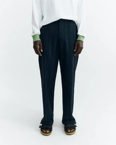 thinking mu thinking mu Gestreifte Stoffhose Modell: Marc, Navy (blau), – Produktbild 1 von 5
