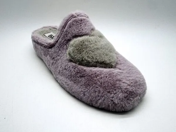 thies Rec Heart Slipper von thies ® aus recyceltem PES, Pale rose love, – Produktbild 3 von 4