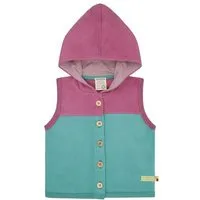 loud proud loud + proud Babys & Kinder Weste aus Baumwoll-Fleece, GOTS-zertifiziert, Oregano(grün), – Produktbild 1 von 1