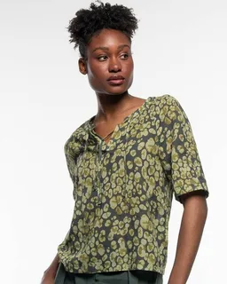 Alma & Lovis Alma & Lovis Print-Bluse aus Bio-Baumwoll-Batist | Batist Gep Raglanbluse – Produktbild 1 von 1