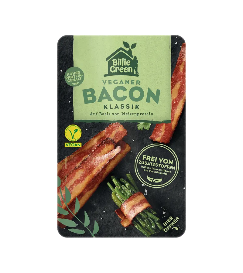 Billie Green Veganer Bacon, 90g – Produktbild 1 von 1