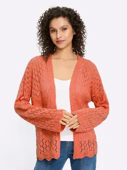 heine heine Strickjacke Cardigan Langarm Ajourstrick – Produktbild 1 von 1