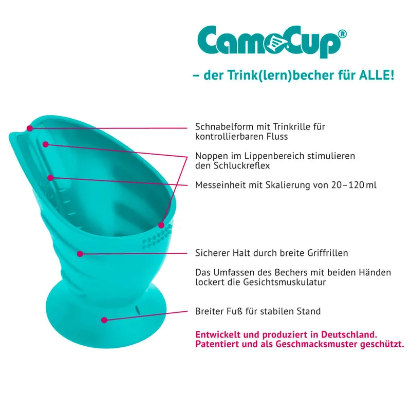 Hoppediz Hoppediz® Trinklernbecher CamoCup, Blau, – Produktbild 3 von 3