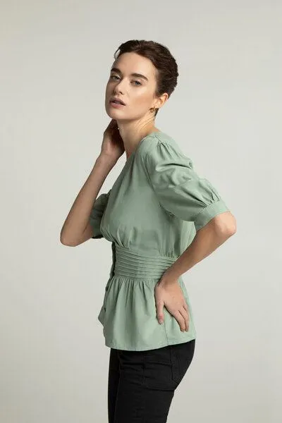 Lovjoi Lovjoi Damenbluse LILLMOR, Fern (grün), – Produktbild 4 von 4