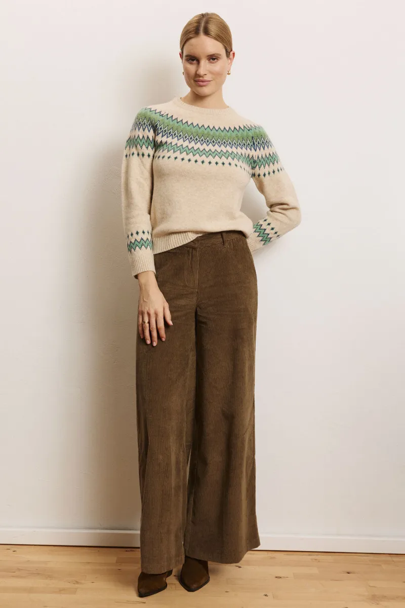 Tranquillo Tranquillo Cordhose Paolaa aus Biobaumwolle, Taupe, – Produktbild 2 von 7