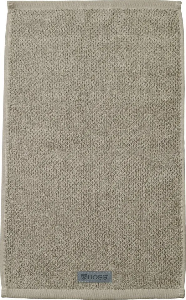 Ross Ross Gästehandtücher Selection, Frottier (6-St), 100 % Bio-Baumwolle, Grau, – Produktbild 2 von 6