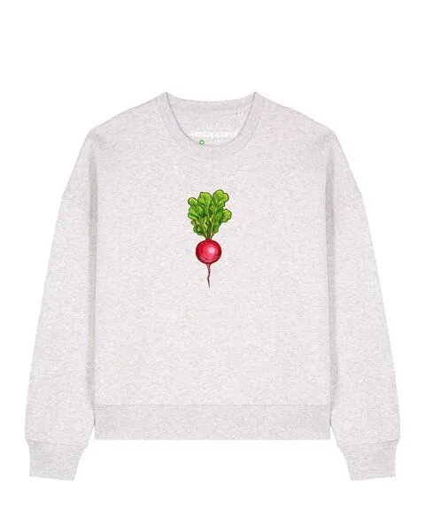 watapparel watapparel Sweatshirt Frauen Radieschen, Cool heather grey, – Produktbild 1 von 2