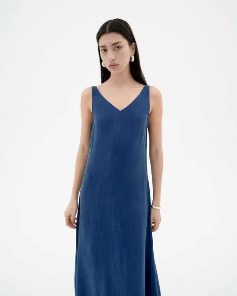 thinking mu thinking mu Sade dress, Blau, – Produktbild 3 von 4