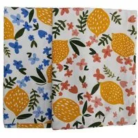 El Puente El Puente Geschirrtücher "Citrus", 2er-Set | Fair Trade & Handmade aus Indien – Produktbild 1 von 1