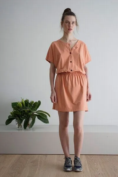 CUS CUS Kleid - BASEdress peach – Produktbild 2 von 3
