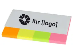 Memo memo Haftstreifen 'Brilliant Marker' 4 x 20 x 50 mm, 4 x 40 Bl., 4-farb. Aufdr. auf Umschl – Produktbild 1 von 1