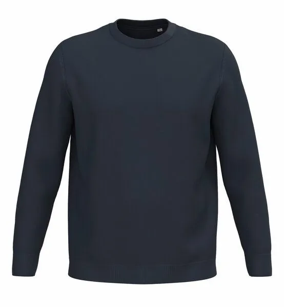 Greenspired Greenspired Nachhaltiger Strickpullover aus 100 % Biobaumwolle 270 g/m² S - 3 XL, Navy, – Produktbild 1 von 1