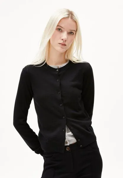 ARMEDANGELS ARMEDANGELS OPHALIAA MERINO Damen Strickjacke aus Merino-Wolle, Black, – Produktbild 1 von 4