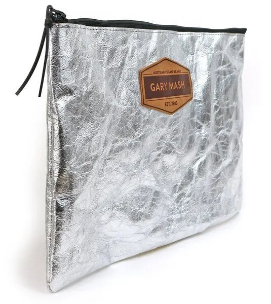Gary Mash GARY MASH SnapPap Clutch Handtasche silber, Silber, – Produktbild 2 von 4