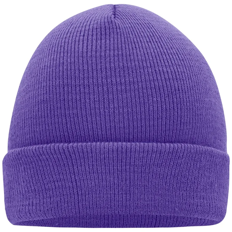 Myrtle Beach myrtle beach Klassische Strickmütze in vielen Farben MB7500 Gr. one size dark-purple – Produktbild 1 von 1