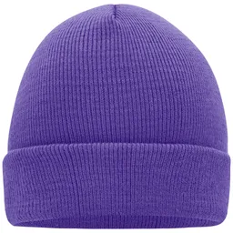 Myrtle Beach myrtle beach Klassische Strickmütze in vielen Farben MB7500 Gr. one size dark-purple – Produktbild 1 von 1