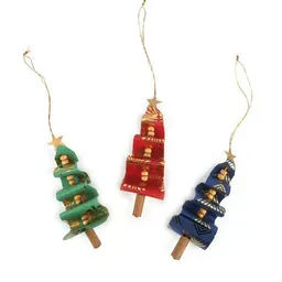 El Puente El Puente Deko-Anhänger "Bäumchen", 3er-Set | Fair Trade & Handmade aus Bangladesch – Produktbild 1 von 1