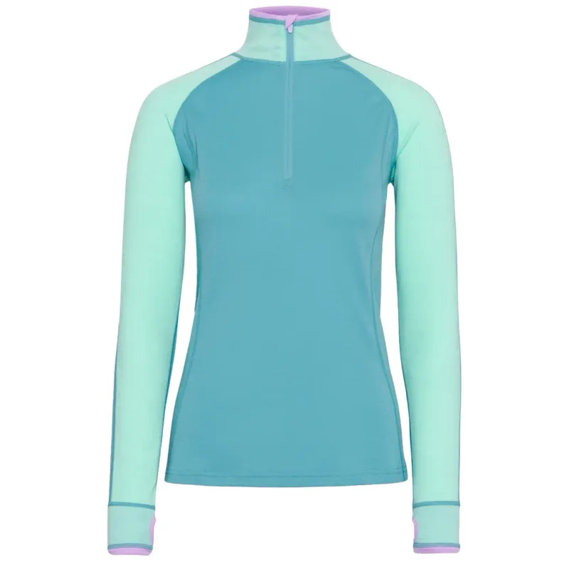 Kari Traa Langarm Shirt 1/2 Reißverschluss für Damen Kari Traa Mila, Vert, – Produktbild 1 von 1