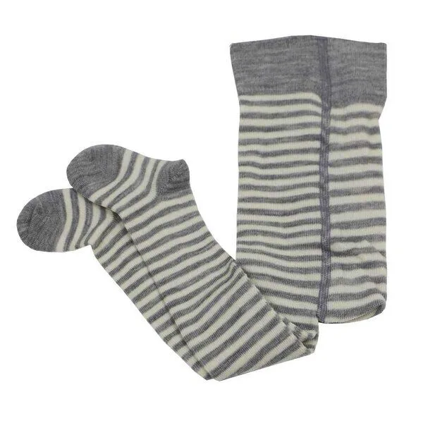 grödo grödo Baby Strumpfhose Schurwolle (kbT) Baumwolle (Bio) mit Elasthan, Naturgraumeliert-rohweiß, – Produktbild 1 von 2