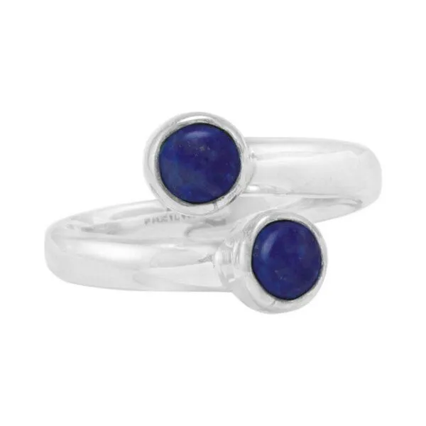 pakilia pakilia Silber Ring großenverstellbar Lapislazuli-stein Fair-Trade und handmade – Produktbild 4 von 4