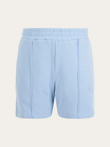 KnowledgeCotton Apparel KnowledgeCotton Apparel Damen Sweatshorts "SWEAT SHORTS" aus Biobaumwolle - Chambray Blue, GOTS zertifiziert – Produktbild 3 von 3