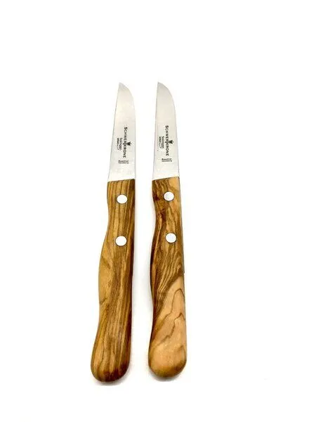 Olivenholz erleben Olivenholz erleben Gemüse- / Schälmesser mit gerader Klinge mit Olivenholzgriff – Produktbild 1 von 5