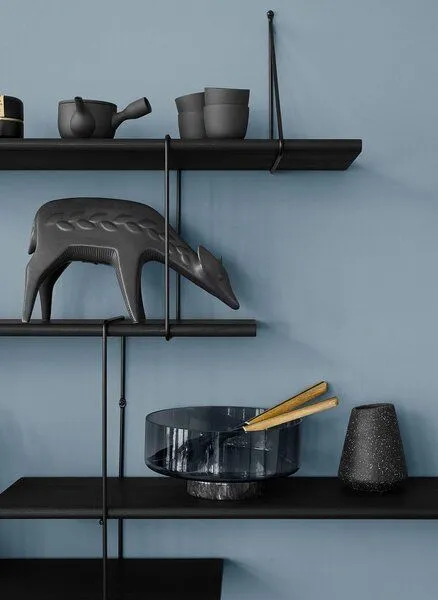 Hausen Hausen Wandregal Link shelf set 1 black / black, Black, – Produktbild 3 von 3