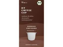 MY COFFEE CUP Bio-Kaffeekapseln "Espresso Fortissimo" 10 Stk. – Produktbild 1 von 1