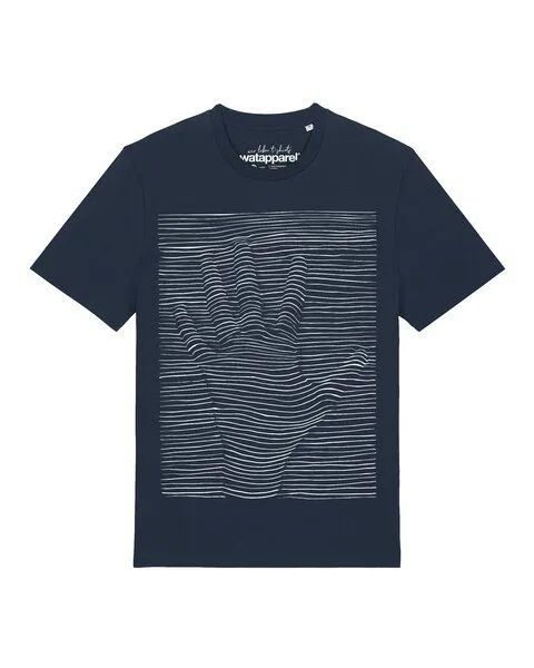 watapparel watapparel T-Shirt Unisex 3Dillusion, French navy, – Produktbild 1 von 2