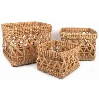 El Puente El Puente Korbset, 3er-Set | Fair Trade & Handmade aus Bangladesch – Produktbild 1 von 1
