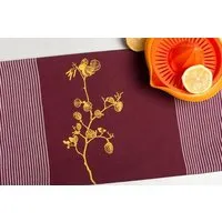 Hirschkind Hirschkind Bio & Fair-Trade-Geschirrtuch "Haselstrauch" ruby – Produktbild 1 von 1