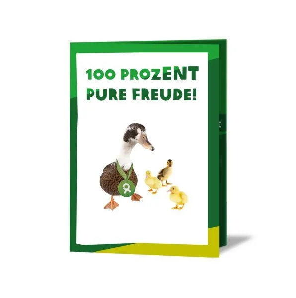 OxfamUnverpackt OxfamUnverpackt Spenden-Geschenk "Entenfamilie" (Grußkarte mit Magnet) – Produktbild 2 von 2