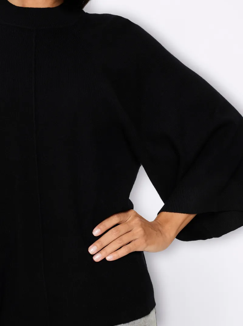 heine 3/4-Arm-Pullover schwarz, Schwarz, – Produktbild 2 von 2
