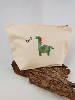MelaDi Meladi Accessoire-Taschen aus Biobaumwolle - Größe L Dino – Produktbild 1 von 1